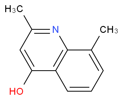 2,8-dimethylquinolin-4-ol_分子结构_CAS_15644-80-1