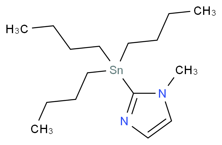 1-Methyl-2-(tributylstannyl)-1H-imidazole_分子结构_CAS_105494-69-7)