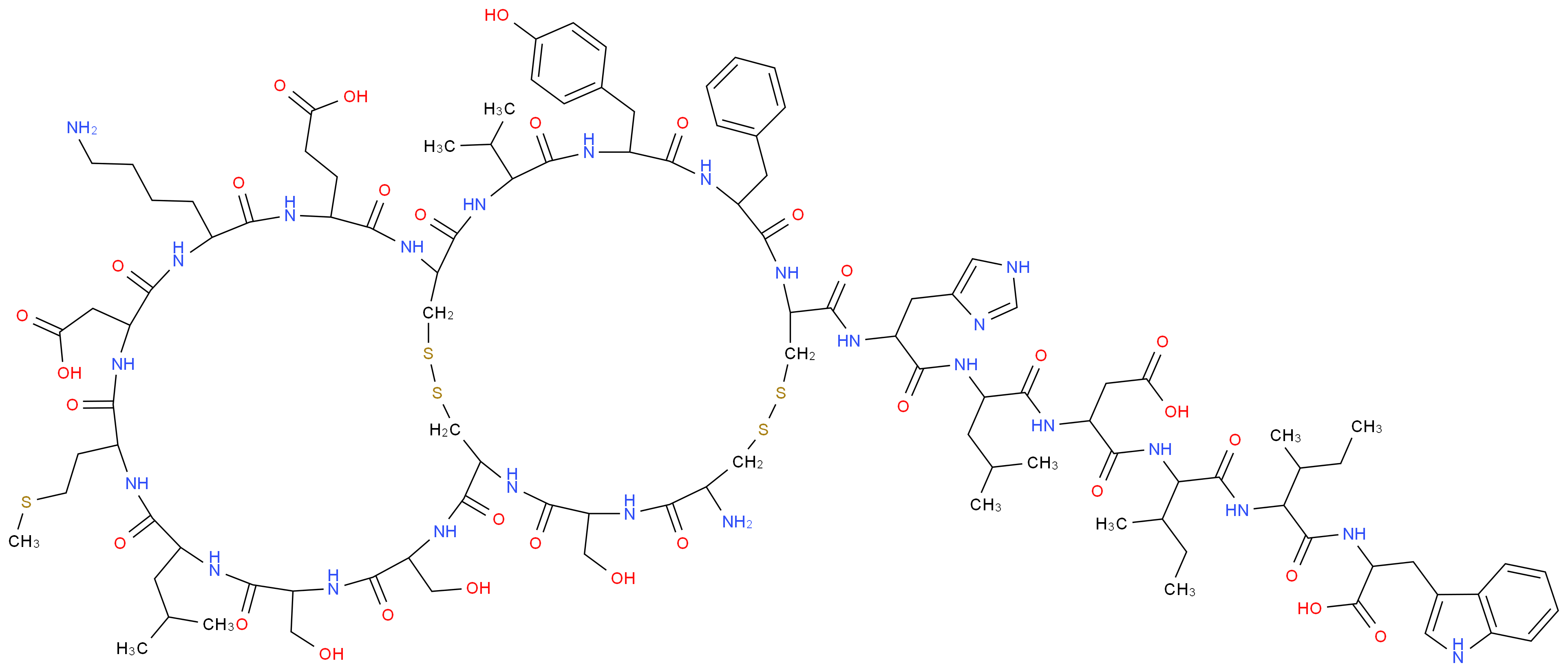 ENDOTHELIN 1_分子结构_CAS_117399-94-7)