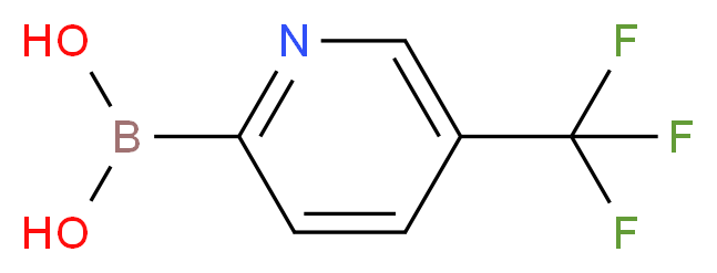 5-(TRIFLUOROMETHYL)PYRIDINE-2-BORONIC ACID_分子结构_CAS_1162257-58-0)