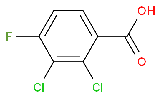 2,3-Dichloro-4-fluorobenzoic acid_分子结构_CAS_154257-76-8)