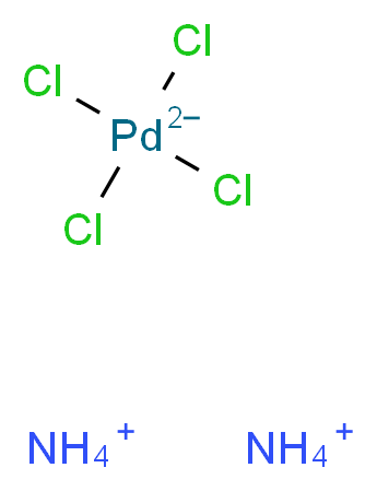 四氯钯酸铵_分子结构_CAS_13820-40-1)