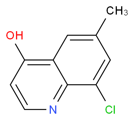 8-chloro-6-methylquinolin-4-ol_分子结构_CAS_203626-40-8