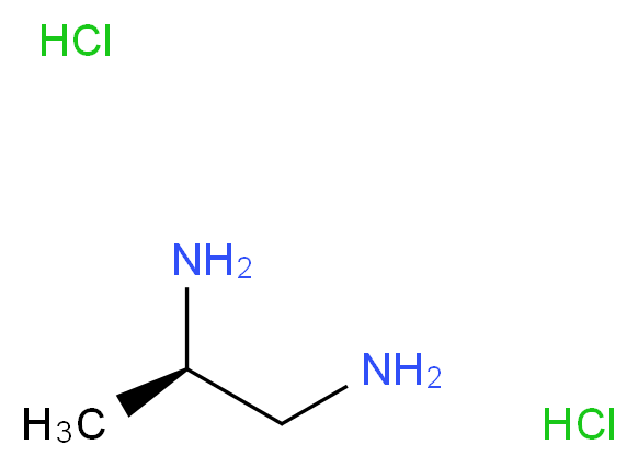 (R)-(+)-二氨基丙烷 二盐酸盐_分子结构_CAS_19777-67-4)