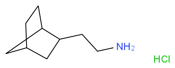 2-{bicyclo[2.2.1]heptan-2-yl}ethan-1-amine hydrochloride_分子结构_CAS_90949-05-6