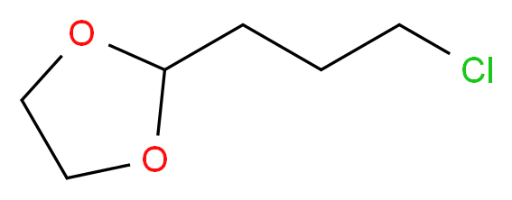 2-(3-氯丙基)-1,3-二噁戊环_分子结构_CAS_16686-11-6)