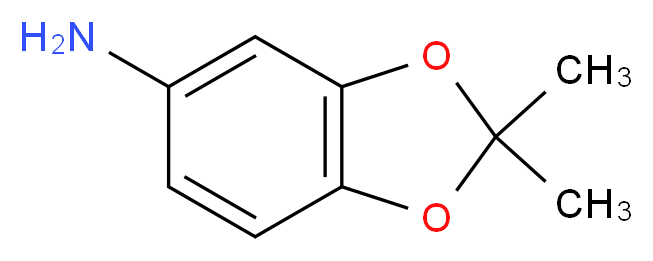 2,2-dimethyl-2H-1,3-benzodioxol-5-amine_分子结构_CAS_6324-89-6