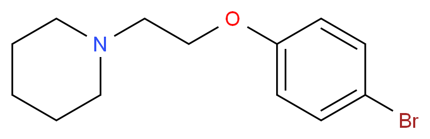 1-[2-(4-Bromo-phenoxy)-ethyl]-piperidine_分子结构_CAS_836-58-8)