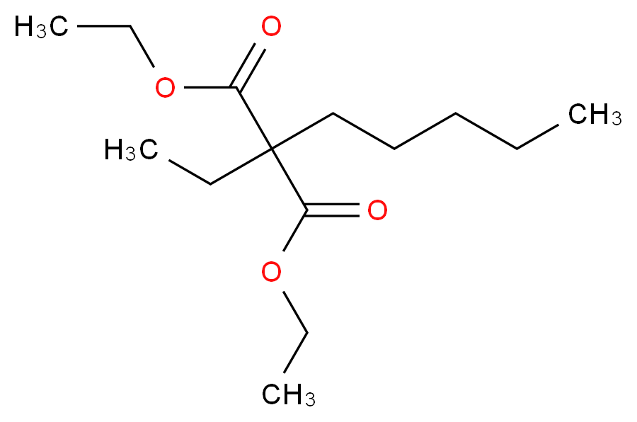 1,3-diethyl 2-ethyl-2-pentylpropanedioate_分子结构_CAS_5408-35-5