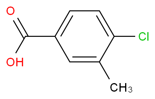 4-Chloro-3-methylbenzoic acid_分子结构_CAS_)