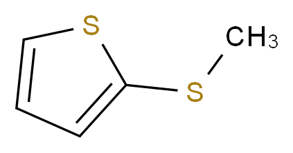 2-(Methylthio)thiophene_分子结构_CAS_5780-36-9)