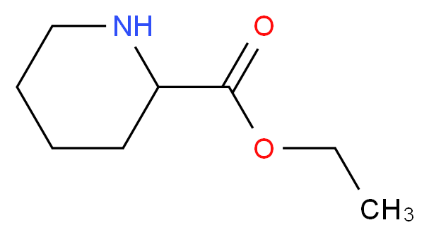 Ethyl piperidine-2-carboxylate_分子结构_CAS_)