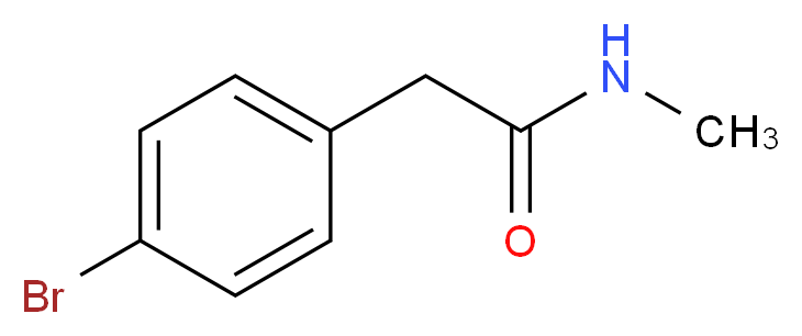 2-(4-bromophenyl)-N-methylacetamide_分子结构_CAS_7713-76-0)