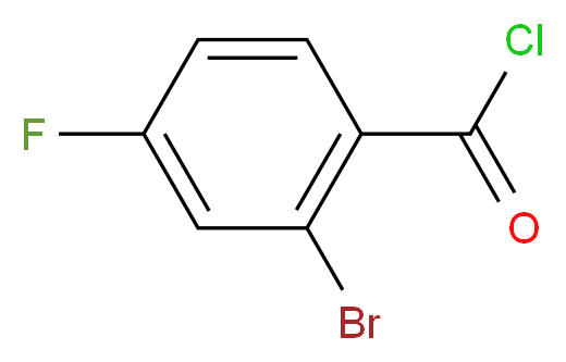2-Bromo-4-fluorobenzoyl chloride_分子结构_CAS_95383-36-1)