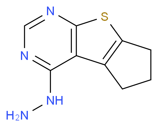 (2,3-Dihydro-1H-8-thia-5,7-diaza-cyclopenta[a]inden-4-yl)-hydrazine_分子结构_CAS_303798-10-9)