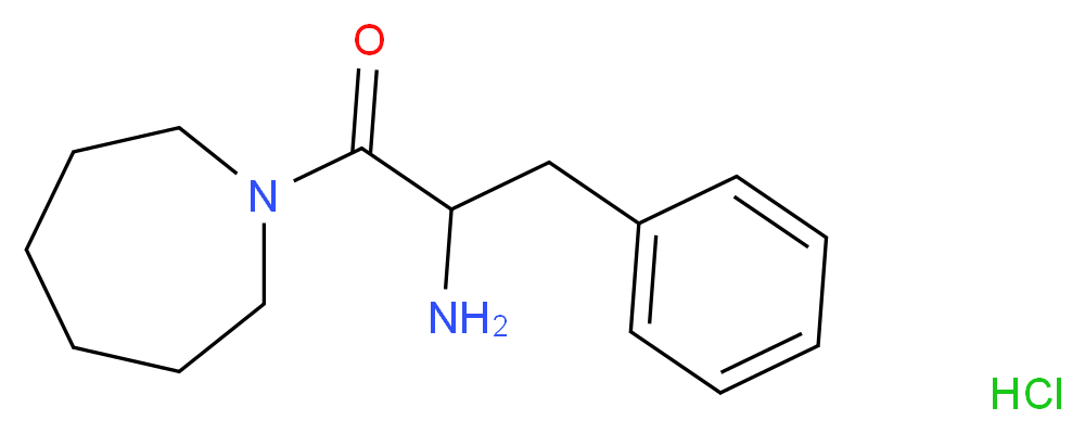 2-Amino-1-(1-azepanyl)-3-phenyl-1-propanone hydrochloride_分子结构_CAS_)