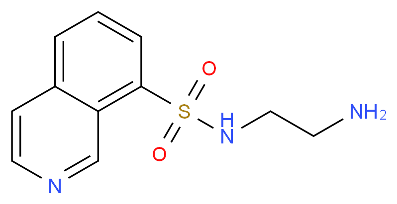 N-(2-aminoethyl)isoquinoline-8-sulfonamide_分子结构_CAS_84468-17-7