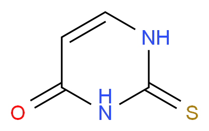 2-sulfanylidene-1,2,3,4-tetrahydropyrimidin-4-one_分子结构_CAS_141-90-2