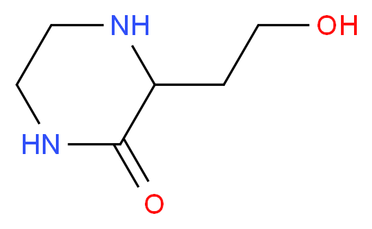 3-(2-hydroxyethyl)piperazin-2-one_分子结构_CAS_936940-62-4