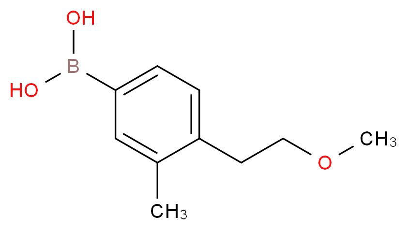 [4-(2-methoxyethyl)-3-methylphenyl]boronic acid_分子结构_CAS_279262-88-3