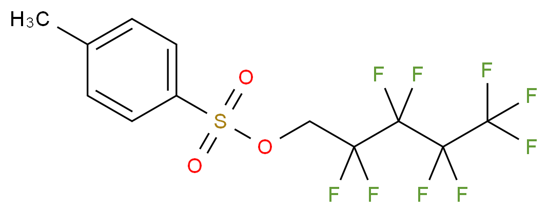 2,2,3,3,4,4,5,5,5-nonafluoropentyl 4-methylbenzene-1-sulfonate_分子结构_CAS_883499-79-4