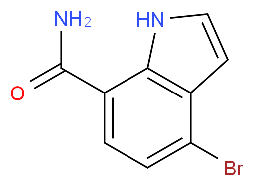 4-bromo-1H-indole-7-carboxamide_分子结构_CAS_1211596-82-5