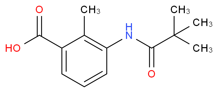 3-[(2,2-dimethylpropanoyl)amino]-2-methylbenzoic acid_分子结构_CAS_312317-36-5)