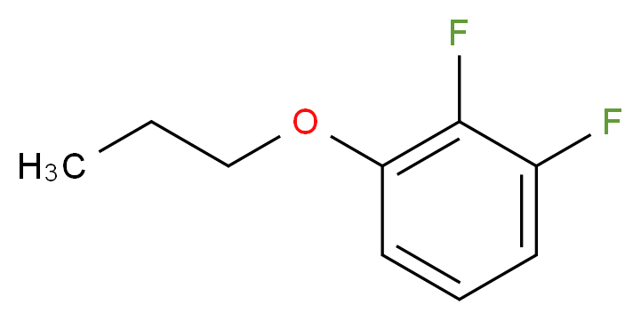 1,2-difluoro-3-propoxybenzene_分子结构_CAS_124728-93-4