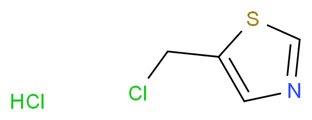 5-(chloromethyl)-1,3-thiazole hydrochloride_分子结构_CAS_131052-44-3