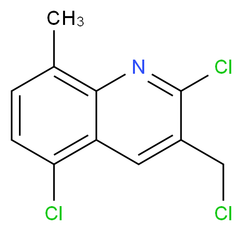 2,5-dichloro-3-(chloromethyl)-8-methylquinoline_分子结构_CAS_948292-13-5