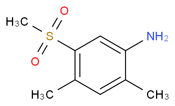 2,4-Dimethyl-5-(methylsulfonyl)aniline_分子结构_CAS_849035-63-8)