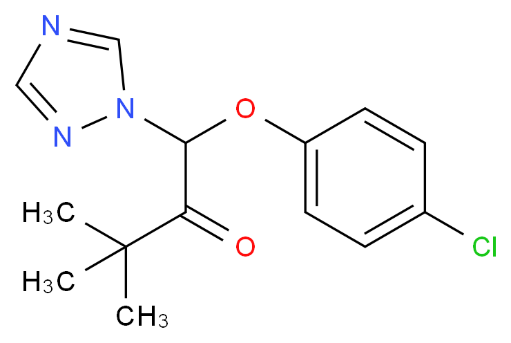 Triadimefon_分子结构_CAS_43121-43-3)