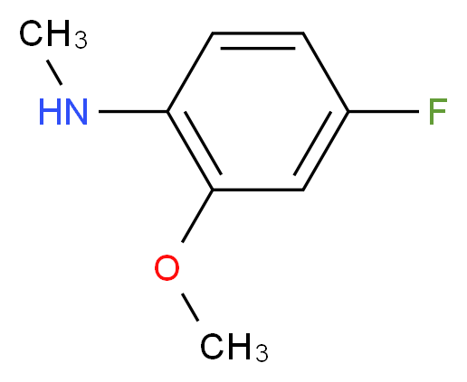 4-fluoro-2-methoxy-N-methylaniline_分子结构_CAS_941294-13-9