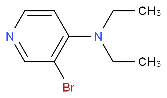 3-bromo-N,N-diethylpyridin-4-amine_分子结构_CAS_612086-24-5