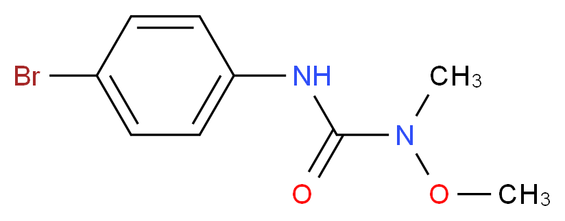 1-(4-bromophenyl)-3-methoxy-3-methylurea_分子结构_CAS_3060-89-7