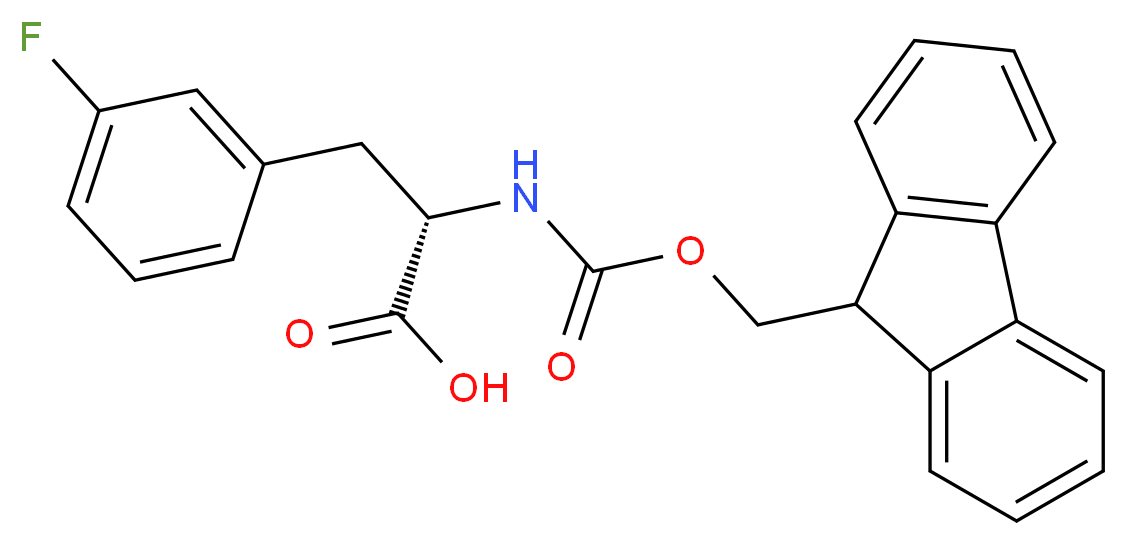 FMOC-3-FLUORO-L-PHENYLALANINE_分子结构_CAS_198560-68-8)