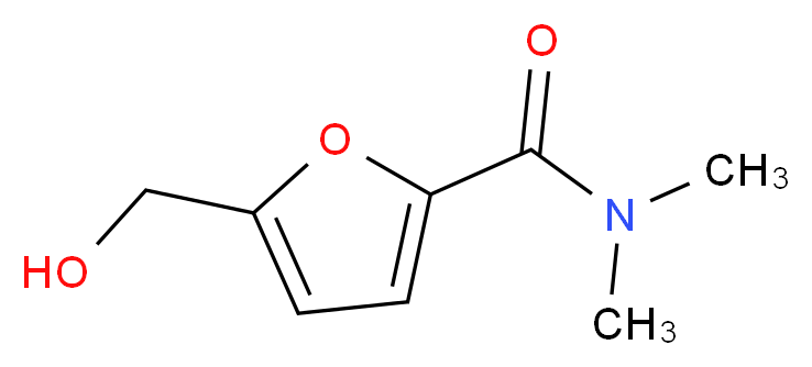 5-(hydroxymethyl)-N,N-dimethylfuran-2-carboxamide_分子结构_CAS_1211764-32-7