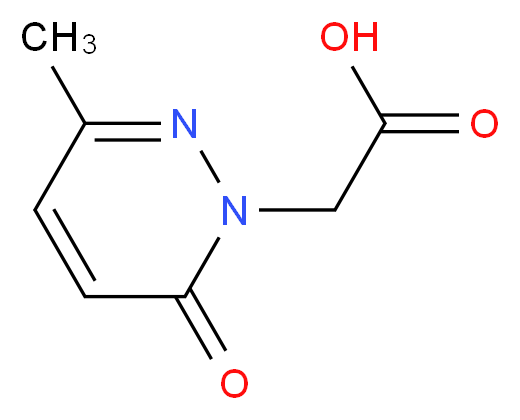 (3-Methyl-6-oxo-6H-pyridazin-1-yl)-acetic acid_分子结构_CAS_)