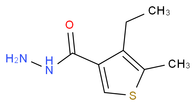 4-Ethyl-5-methylthiophene-3-carbohydrazide_分子结构_CAS_)