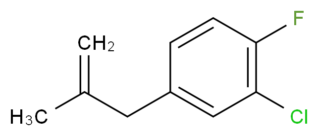 2-Fluoro-5-(2-methylallyl)chlorobenzene_分子结构_CAS_)