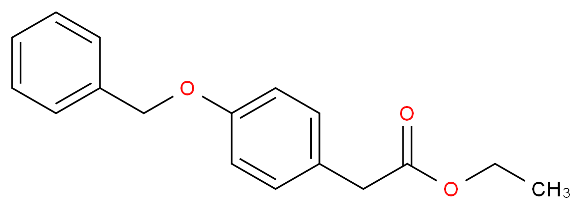 ethyl 2-[4-(benzyloxy)phenyl]acetate_分子结构_CAS_56441-69-1