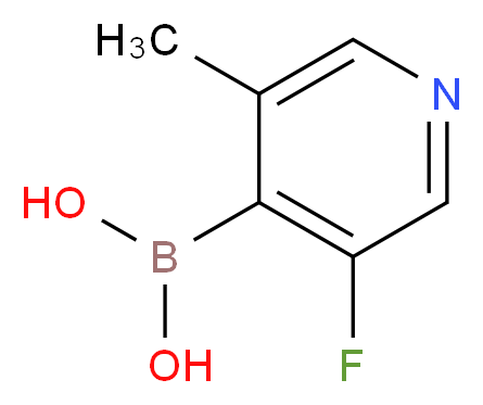 3-FLUORO-5-METHYLPYRIDINE-4-BORONIC ACID_分子结构_CAS_1072952-44-3)