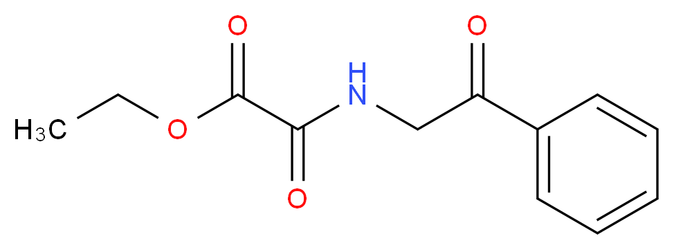 Ethyl 2-oxo-2-((2-oxo-2-phenylethyl)amino)acetate_分子结构_CAS_84978-66-5)