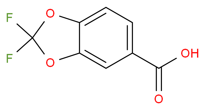 2,2-Difluoro-1,3-benzodioxole-5-carboxylic acid 98%_分子结构_CAS_656-46-2)