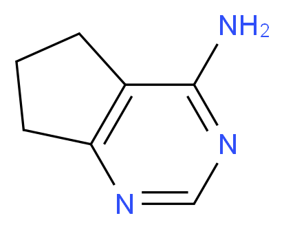 5H,6H,7H-cyclopenta[d]pyrimidin-4-amine_分子结构_CAS_)