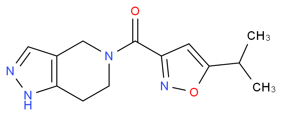 5-[(5-isopropyl-3-isoxazolyl)carbonyl]-4,5,6,7-tetrahydro-1H-pyrazolo[4,3-c]pyridine_分子结构_CAS_)