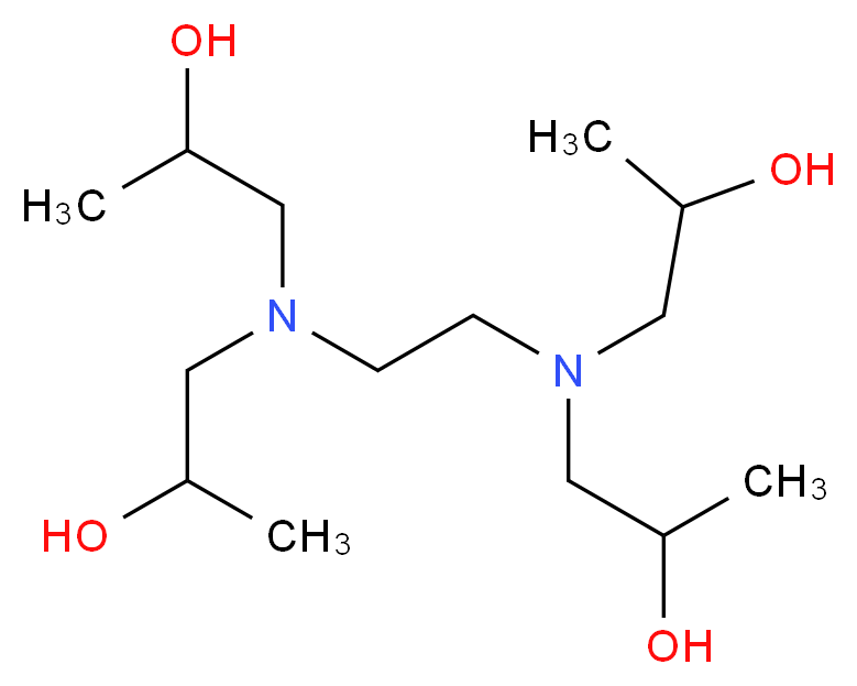 1,1',1'',1'''-(Ethane-1,2-diylbis(azanetriyl))tetrakis(propan-2-ol)_分子结构_CAS_102-60-3)