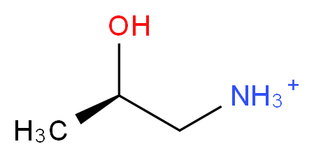 (2R)-2-hydroxypropan-1-aminium_分子结构_CAS_2799-16-8