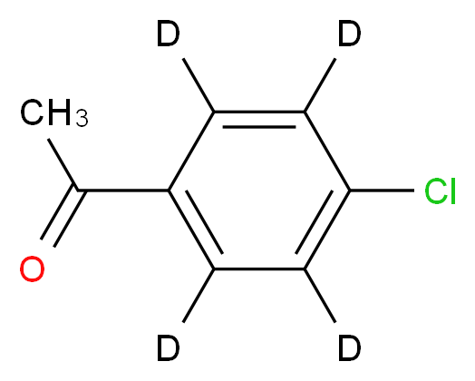 对氯苯乙酮-2′,3′,5′,6′-d4_分子结构_CAS_284474-50-6)