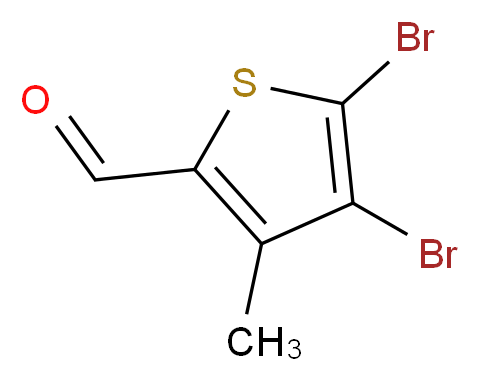 4,5-dibromo-3-methylthiophene-2-carbaldehyde_分子结构_CAS_30153-49-2